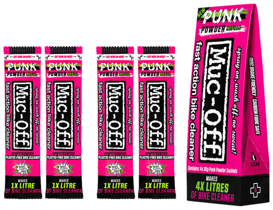 Muc-Off Punk Powder - 4 Pack Simply Mix With Water And You Are Ready To Clean