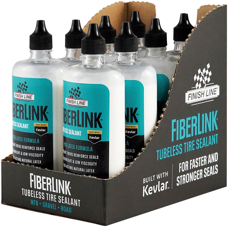 Load image into Gallery viewer, Finish Line Fiberlink Pro Latex Tubeless Tire Sealant, 8oz