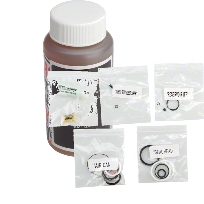 Load image into Gallery viewer, RockShox Suspension & Shock Maintenance Bundle | Waterproof Oil & Service Kit for MTB Forks