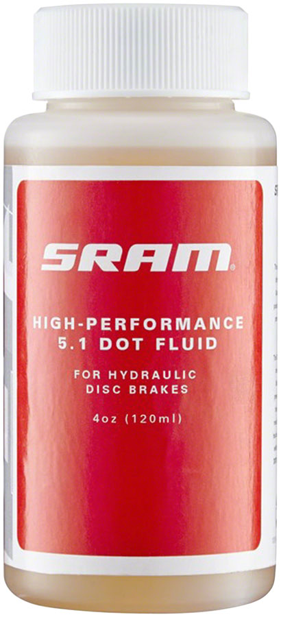 Load image into Gallery viewer, SRAM 5.1 DOT Hydraulic Brake Fluid (4oz, 2-Pack) High-Performance, Non-Silicone, Vacuum-Sealed Disc Brake Fluid