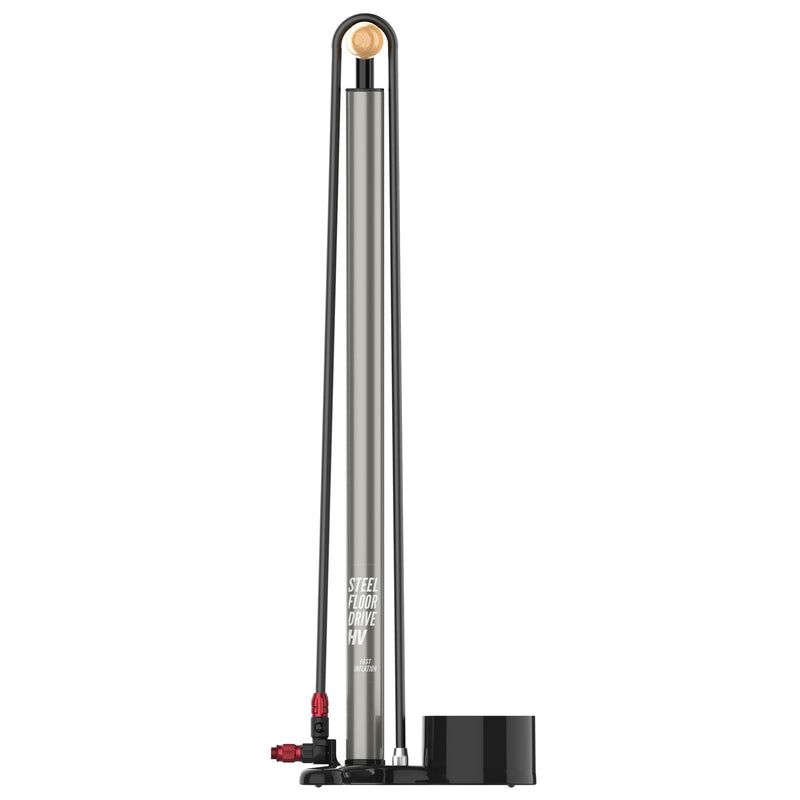 Load image into Gallery viewer, Lezyne Steel HV Floor Drive 3.5 Pump, Flat Gray