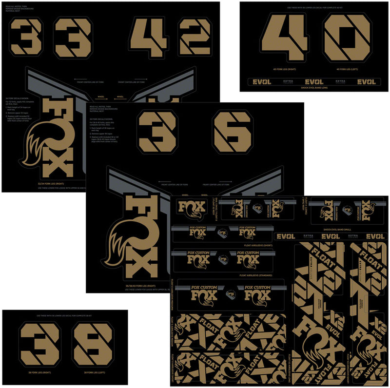 Load image into Gallery viewer, FOX Fork and Shock Decal Kit - Kash Fork And Shock Decals Included