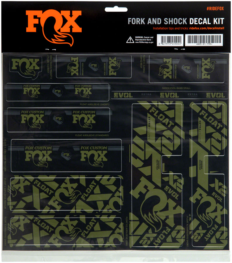 Load image into Gallery viewer, FOX-Fork-&-Shock-Decal-Kit-Sticker-Decal-STDC0155