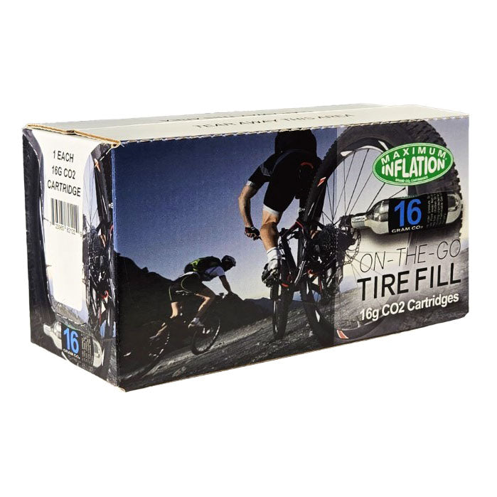 Load image into Gallery viewer, Maximum Inflation CO2 Cartridges, 3/8" threaded, 16g, 50 Pack