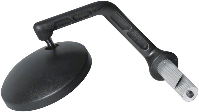 Load image into Gallery viewer, Delta Premium Bar End Mirror - Black High Rise Arm With Ball & Socket