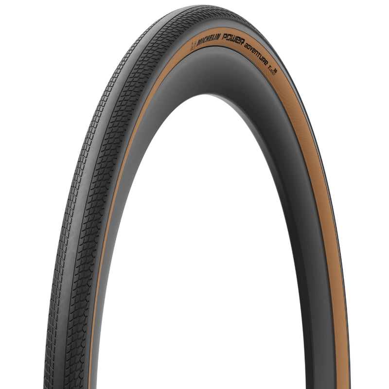 Load image into Gallery viewer, Michelin Power Adventure Classic TS TLR, Gravel Tire, 700x30C, Folding, Tubeless Ready, GUM-X, GUM-X, 3x100TPI, Tanwall