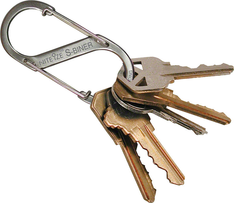 Load image into Gallery viewer, Nite Ize S-biner S-biner #1 Stainless 2 Pk Accessory Carabiners