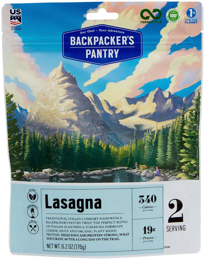 Load image into Gallery viewer, Backpacker's Pantry Lasagna, Vegetarian: 2 Servings