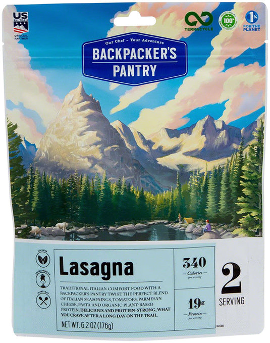 Pack of 2 Backpacker's Pantry Lasagna, Vegetarian: 2 Servings