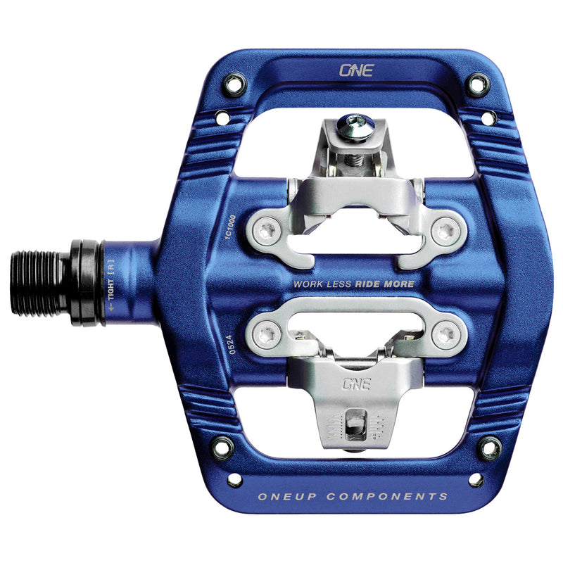 Load image into Gallery viewer, OneUp Components Clip Pedals, CrMo, Dark Blue