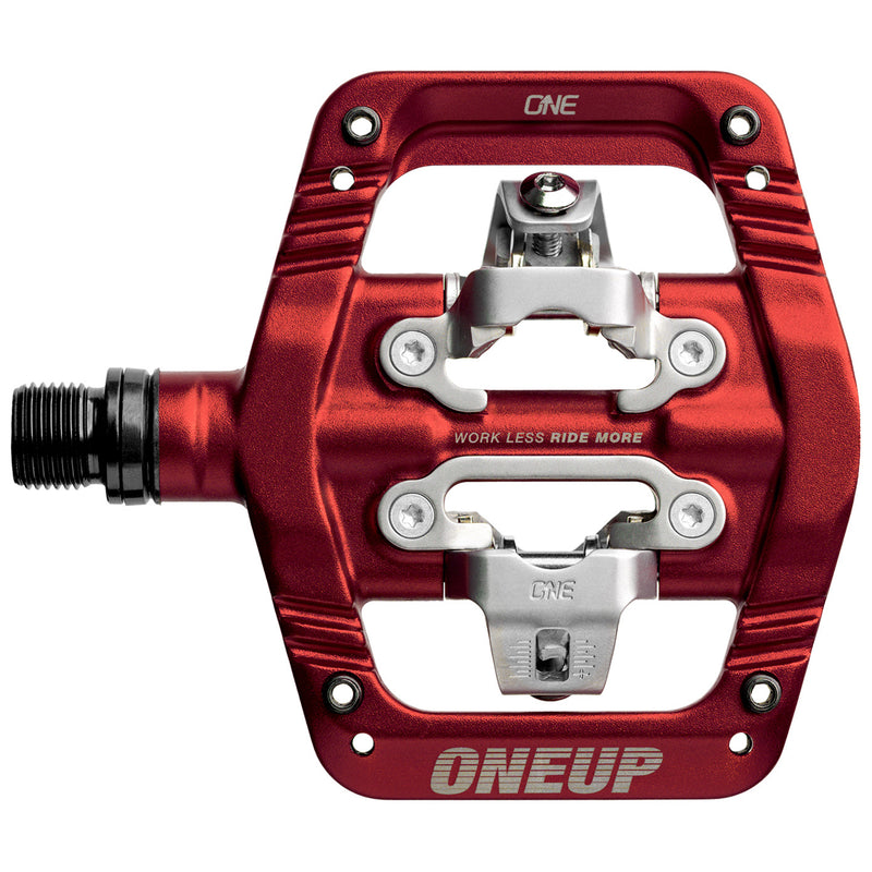 Load image into Gallery viewer, OneUp Components Clip Pedals, CrMo, Red