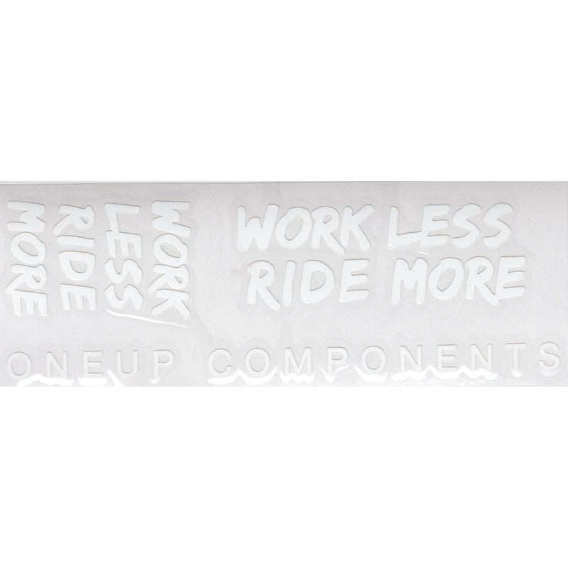 Load image into Gallery viewer, OneUp Components Riser Bar Decal Kit, White
