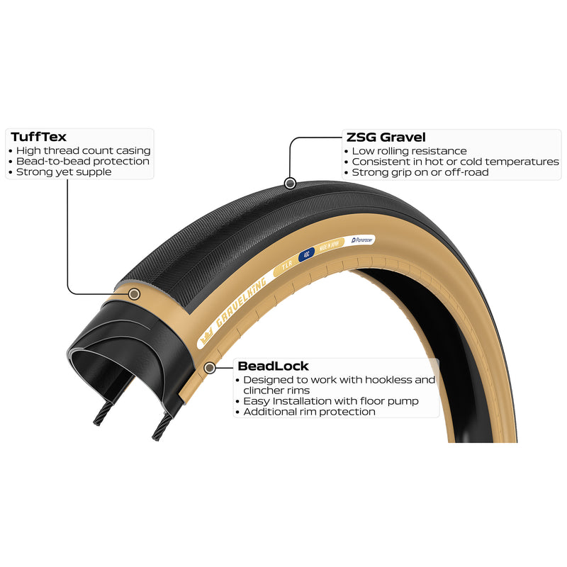 Load image into Gallery viewer, Panaracer-Gravelking-700c-28-Folding-TIRE10756-Folding-Tires