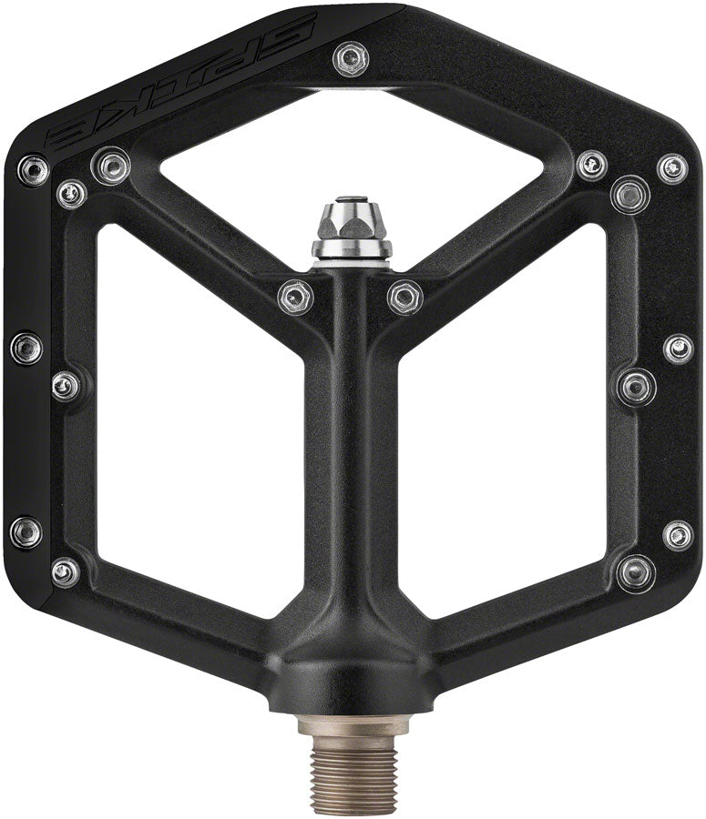 Load image into Gallery viewer, Spank Spike Mountain Bike Platform Pedals 9/16" Alloy 20 Replaceable Pins Black