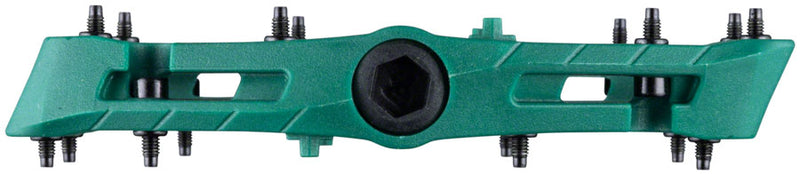 Load image into Gallery viewer, Raceface Chester Large Platform Pedals, Body: Nylon, Spindle: Cr-Mo, 9/16'', Green, Pair