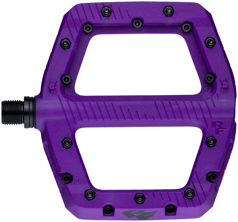 Load image into Gallery viewer, Raceface Chester Large Platform Pedals, Body: Nylon, Spindle: Cr-Mo, 9/16'', Purple, Pair