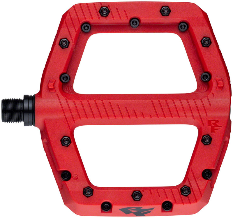 Load image into Gallery viewer, Raceface Chester Large Platform Pedals, Body: Nylon, Spindle: Cr-Mo, 9/16'', Red, Pair