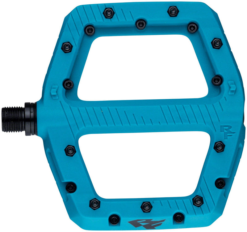 Load image into Gallery viewer, Raceface Chester Large Platform Pedals, Body: Nylon, Spindle: Cr-Mo, 9/16'', Turquoise, Pair