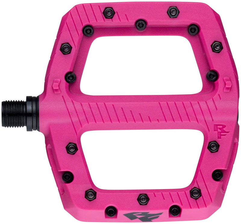 Load image into Gallery viewer, Raceface Chester Small Platform Pedals, Body: Nylon, Spindle: Cr-Mo, 9/16'', Magenta, Pair