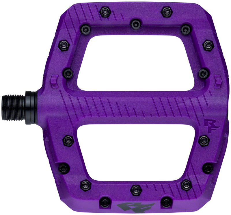 Load image into Gallery viewer, Raceface Chester Small Platform Pedals, Body: Nylon, Spindle: Cr-Mo, 9/16'', Purple, Pair