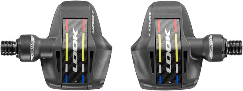 Load image into Gallery viewer, LOOK KEO Blade Carbon Ceramic Ti Pedals - Single Sided Clipless, Titanium, 9/16", Black. 53mm QF, 16Nm