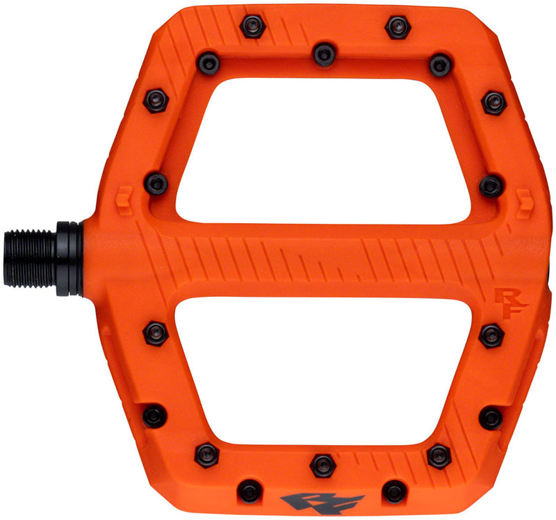 Load image into Gallery viewer, Raceface Chester Large Platform Pedals, Body: Nylon, Spindle: Cr-Mo, 9/16'', Orange, Pair