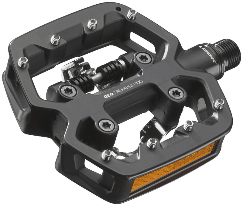 Load image into Gallery viewer, LOOK GEO TREKKING ROC Single Side Clipless Platform Pedals 9/16" Chromoly Black
