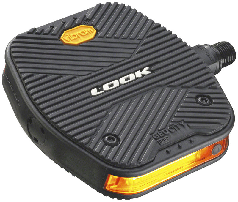 Load image into Gallery viewer, LOOK-Geo-City-Vision-Grip-Pedals-Flat-Platform-Pedals-Composite-Chromoly-Steel-PEDL1254-Bicycle-Pedals