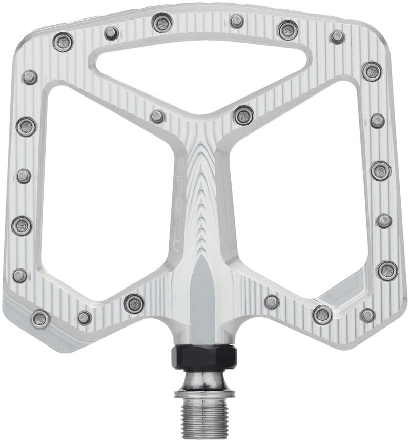 Load image into Gallery viewer, Wolf Tooth Ripsaw Aluminum Pedals - Platform, Aluminum, 9/16", Black, Raw Silver