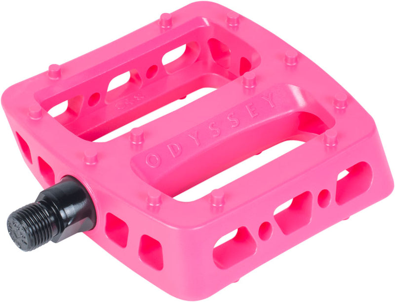 Load image into Gallery viewer, Odyssey Twisted Pro PC Pedals - Platform, Composite/Plastic, 9/16", Hot Pink