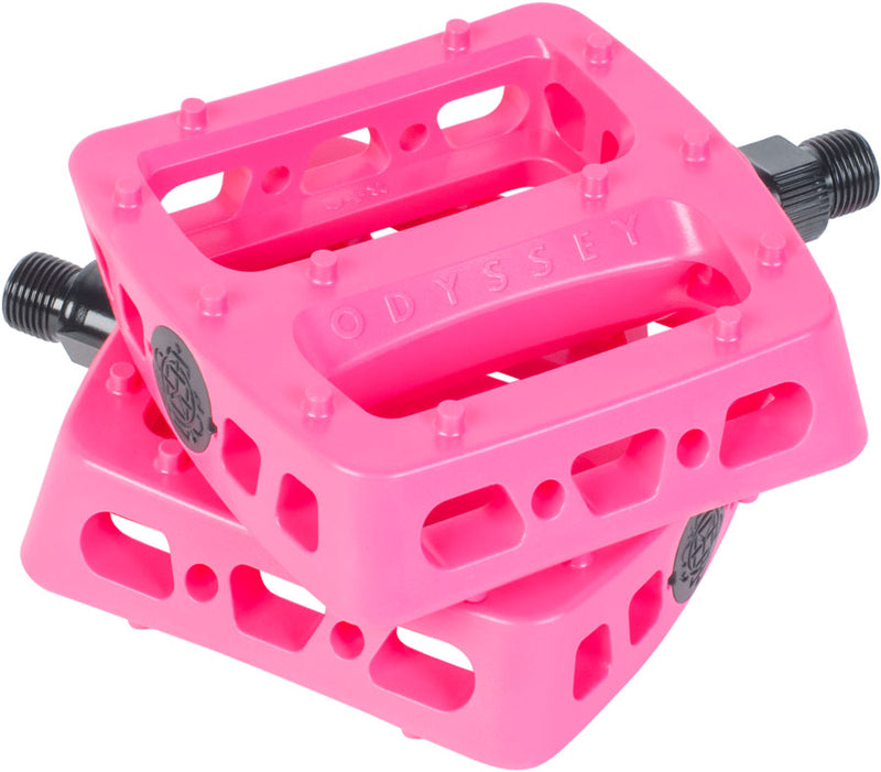 Load image into Gallery viewer, Odyssey-Twisted-Pro-PC-Pedals-Flat-Platform-Pedals-Composite-PEDL3405-Bicycle-Pedals