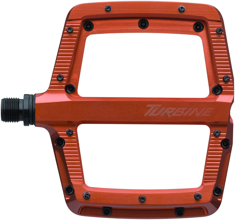 Load image into Gallery viewer, RaceFace Turbine Pedals - Platform, Aluminum, 9/16", FOX Orange