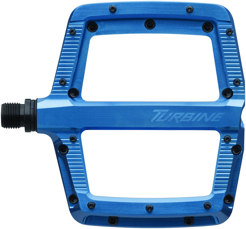 Load image into Gallery viewer, RaceFace Turbine Pedals - Platform, Aluminum, 9/16", Blue