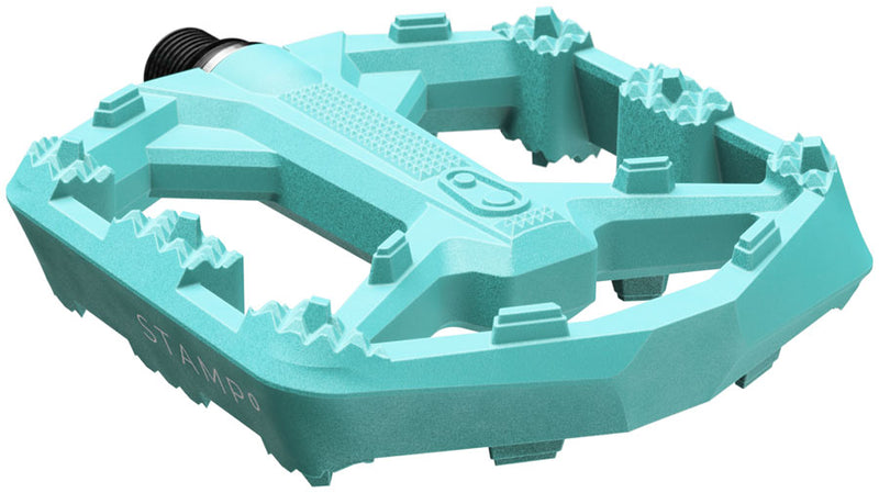 Load image into Gallery viewer, Crankbrothers Stamp 0 Pedals - Platform, Composite, 9/16", Turquoise, Small