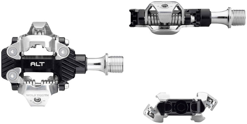 Load image into Gallery viewer, Wolf Tooth ALT XC Clipless Pedals - Dual Sided Clipless, Alloy, 9/16", Black, Pair, Shimano SPD
