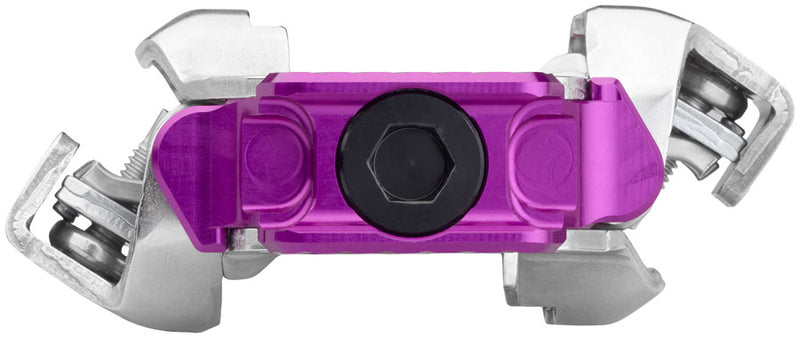 Load image into Gallery viewer, Wolf Tooth ALT XC Clipless Pedals - Dual Sided Clipless, Alloy, 9/16", Ultraviolet Purple, Pair, Shimano SPD