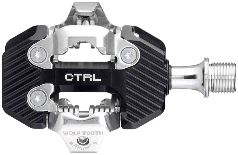 Load image into Gallery viewer, Wolf Tooth CTRL Trail Clipless Pedals - Dual Sided Clipless, Alloy, 9/16", Black, Pair, Shimano SPD