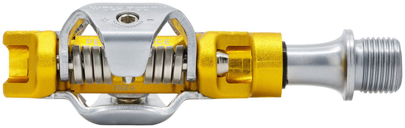 Load image into Gallery viewer, Wolf Tooth ALT XC Performance Clipless Pedals - Dual Sided Clipless, Alloy, 9/16", Gold, Pair, Shimano SPD