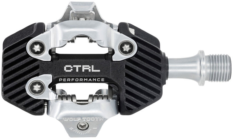 Load image into Gallery viewer, Wolf Tooth CTRL Trail Performance Clipless Pedals - Dual Sided Clipless, Alloy, 9/16", Black, Pair, Shimano SPD