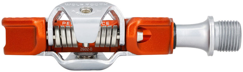 Load image into Gallery viewer, Wolf Tooth CTRL Trail Performance Clipless Pedals - Dual Sided Clipless, Alloy, 9/16", Orange, Pair, Shimano SPD