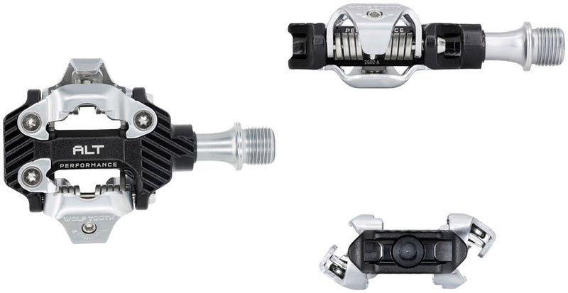 Load image into Gallery viewer, Wolf Tooth ALT XC Performance Clipless Pedals - Dual Sided Clipless, Alloy, 9/16", Black, Pair, Shimano SPD