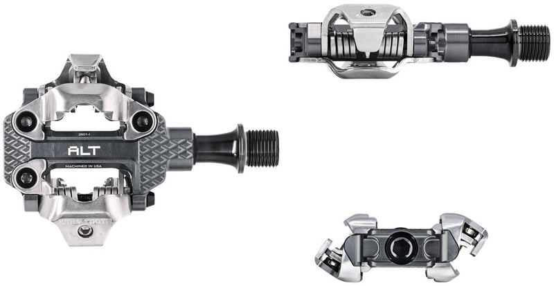 Load image into Gallery viewer, Wolf Tooth MK0 ALT XC Clipless Pedals - Dual Sided Clipless, Alloy, 9/16", Shadow Gray, Pair, Shimano SPD