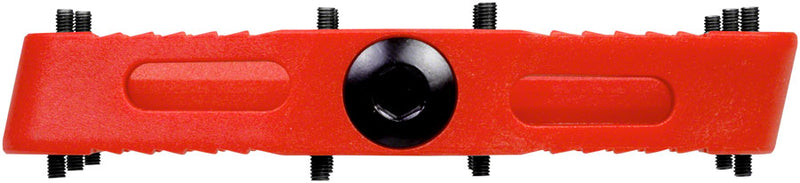Load image into Gallery viewer, SDG Comp Platform Pedals 9/16" Chromoly Axle Composite Body Removable Pins Red