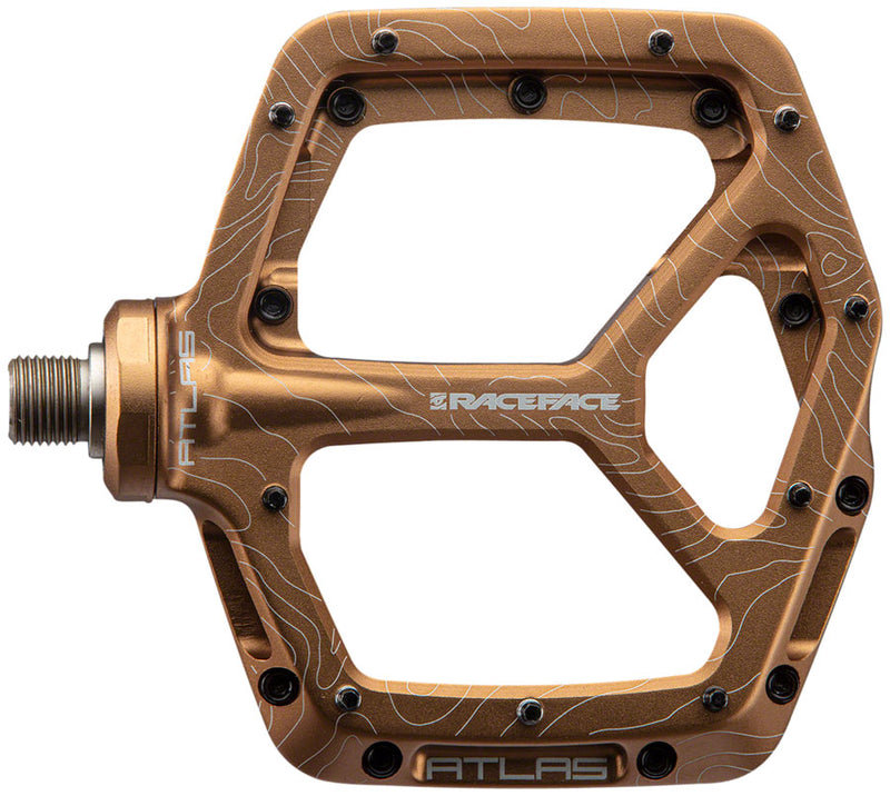 Load image into Gallery viewer, RaceFace Atlas Platform Pedals 9/16" Concave Alloy Body Removable Pins Kashmoney