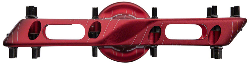 Load image into Gallery viewer, RaceFace Atlas Platform Pedals 9/16&quot; Concave Alloy Body w/ Adjustable Pins Red
