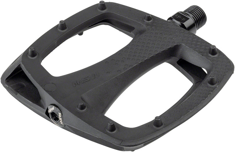 Load image into Gallery viewer, MSW-Thump-Pedals-Flat-Platform-Pedals-Composite-Chromoly-Steel-PEDL1391-Bicycle-Pedals