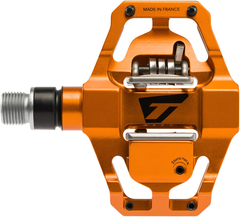 Load image into Gallery viewer, Time SPECIALE 8 Dual Sided Clipless Platform Pedals 9/16&quot; Aluminum Body Orange
