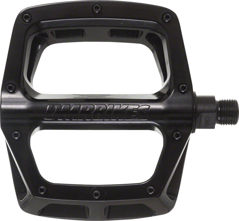 Load image into Gallery viewer, DMR V8 Platform Pedals 9/16" Chromoly Concave Alloy Body 8 Removable Pins Black