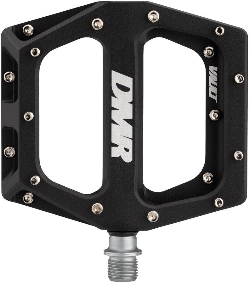 Load image into Gallery viewer, DMR Vault Platform Pedals 9/16" Concave Alloy Body Removable Pins Sandblast Blk