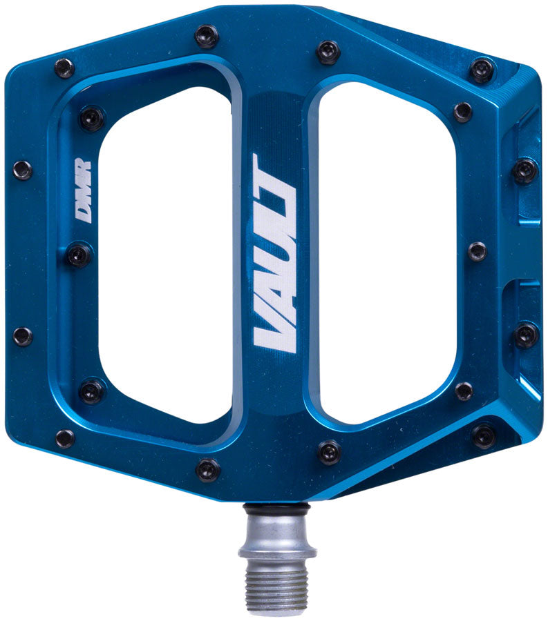 Load image into Gallery viewer, DMR Vault Platform Pedals 9/16" Concave Alloy Body 22 Removable Pins Super Blue
